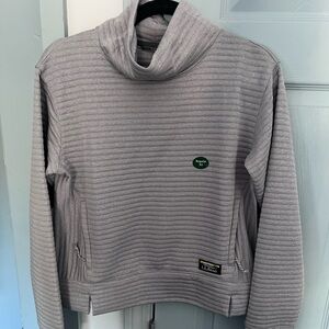 L.L. Bean Women's Light Gray Cowl Neck Sweater